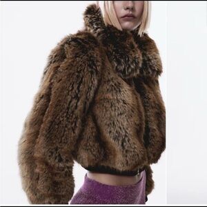 Mango - faux fur effect jacket SOLD